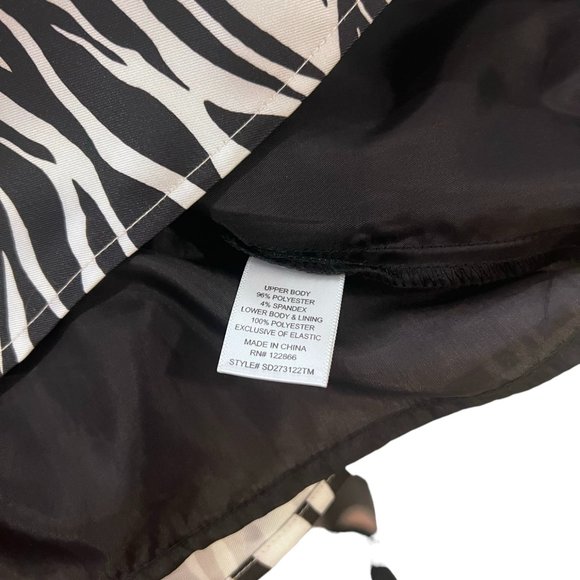 Girl's Pink & Violet Sleeveless Fit & Flare Dress In Zebra Size 12 - Picture 3 of 4